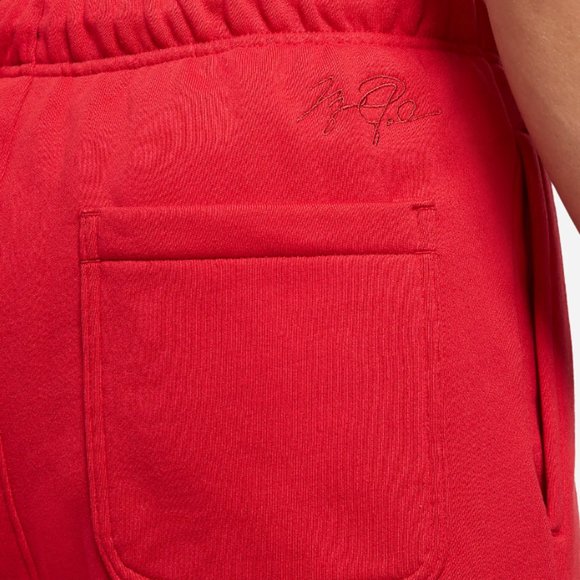 Nike Air Jordan MJ Jumpman Fleece Jogger Pants Red DA9820-687 Men's - Picture 3 of 7